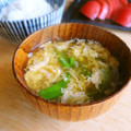 まきーころ's cooksnap of when they made ✿絹さやと桜えびのかきたま汁✿.