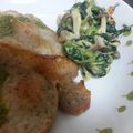 xxxkixxx's cooksnap of when they made しめじとホウレンソウのミルクソテー.