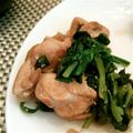 ゆうまくんのママたん's cooksnap of when they made 鶏肉と小松菜のにんにくバター醤油炒め.