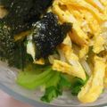 Disney♪♪'s cooksnap of when they made ■糖質制限■もやし青梗菜卵☆簡単海苔味昼.
