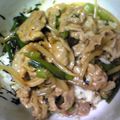 カミナ's cooksnap of when they made だんな丼★豚肉とにらの韓国どんぶり.