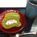 言いまつがい's cooksnap of when they made 抹茶とあずきのロールケーキ.