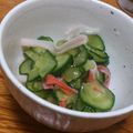 y54's cooksnap of when they made 分量全部同じ☆すっぱくない酢の物.