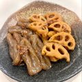 悠LOVE航's cooksnap of when they made 蓮根とコンニャクの土佐煮★.