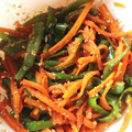 ステラミ☆'s cooksnap of when they made 簡単！レンジで人参とピーマンの和え物.