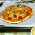 hunasshi95's cooksnap of when they made *薄力粉で簡単ピザ*.