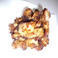 monemaruku's cooksnap of when they made ✿手間無く一緒❀鶏の唐揚げと✿ごぼう揚げ.
