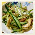 kashikyo's cooksnap of when they made 鶏皮ときゅうりのポン酢あえ.