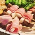 蘭花⿻'s cooksnap of when they made お家で居酒屋♪　ハム巻き串焼き.