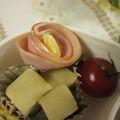 miyuki12's cooksnap of when they made お弁当に♫ くるくるハム＆レタス♫デコ弁.