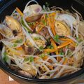 えり３'s cooksnap of when they made 土鍋で♪あさりの酒蒸しもやし入り。.