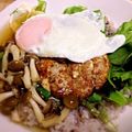マカロニ公爵's cooksnap of when they made 豆腐ハンバーグで和風ロコモコ☆.