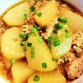 馬堀海岸's cooksnap of when they made 大根と豚ひき肉のとろ〜り煮.