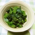 うっちゃん093's cooksnap of when they made 菜の花のからし和え.