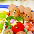 ruruchirin's cooksnap of when they made キャラ弁　ウインナーのおかず　ねずみ.