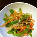 tomomani's cooksnap of when they made ＊ピーマンと人参のきんぴら＊.