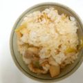 ぶりばろ's cooksnap of when they made 鶏×筍のピラフ風 ガリバタ混ぜごはん.