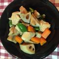 michiyo36's cooksnap of when they made 鶏肉とレンコンの煮物.