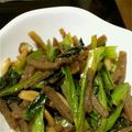 mon69's cooksnap of when they made ヘルシー♪小松菜とコンニャクの甘辛炒め♪.