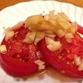 PetiCochon's cooksnap of when they made トマトの酢・砂糖漬け！.