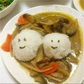Ruri03's cooksnap of when they made 超簡単★モッチカレー★キャラ♪.