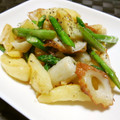 kemeta's cooksnap of when they made じゃがいもとアスパラとちくわの炒めもの.