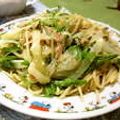 ばっしぃぃ's cooksnap of when they made お手軽に♪水菜とツナのパスタ☆.