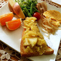 ルリナ's cooksnap of when they made りんごとさつまいものトースト.