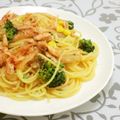 くまた305号's cooksnap of when they made 焼肉のたれで冷製パスタ♪.