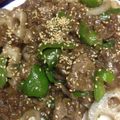 clola's cooksnap of when they made 牛肉と蓮根のオイスター炒めに.