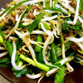makihide's cooksnap of when they made もやしとニラのひき肉炒め.