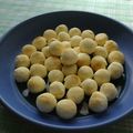 doiko's cooksnap of when they made みるくボーロ＆抹茶ボーロ♪.
