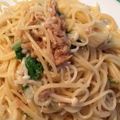 knoflook's cooksnap of when they made 【農家のレシピ】しめじとツナの醤油スパ.