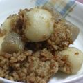 HappyKoron's cooksnap of when they made 寒い！里芋の肉味噌煮.