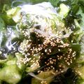 ゆめにゃんこ's cooksnap of when they made キュウリとワカメの酢の物♡.