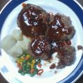 おれにまかせろ's cooksnap of when they made ジューシーハンバーグ.