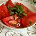 ぴーちゃんぱぱ's cooksnap of when they made カンタン♪トマトとしそのサラダ.
