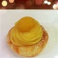 くまじゃっきー's cooksnap of when they made ★～栗の渋皮煮で～デニッシュモンブラン★.