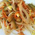 mi85ki's cooksnap of when they made ゴーヤとちくわともやし炒め.