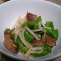 るんちゃん１７'s cooksnap of when they made 砂肝のピーマン炒め.