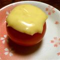 畑家の家's cooksnap of when they made 【トマトのチーズ焼き】そぼろ＆温泉卵入り.