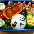 花泰ママ's cooksnap of when they made 簡単☆キャラ弁　パンダおにぎり.