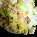 だいふくもち2's cooksnap of when they made シーフードとキャベツのバターしょうゆ炒め.