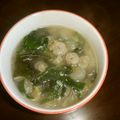 りこまこせいやのパパ's cooksnap of when they made ササミとエビとニラの春雨スープ.