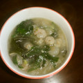 りこまこせいやのパパ's cooksnap of when they made ササミとエビとニラの春雨スープ.