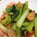 がおこ510's cooksnap of when they made ◆小松菜と鶏肉の豆板醤炒め.