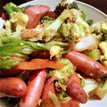 DNPもぐもぐ's cooksnap of when they made ふんわり卵とソーセージのガーリック炒め.
