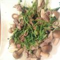 たたみ１０２５'s cooksnap of when they made 豆苗の炒め物.