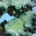 moooochi's cooksnap of when they made 貧血撃退！ほうれん草のトースト.