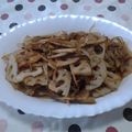 kuromineko's cooksnap of when they made 蓮根と牛蒡のきんぴら.